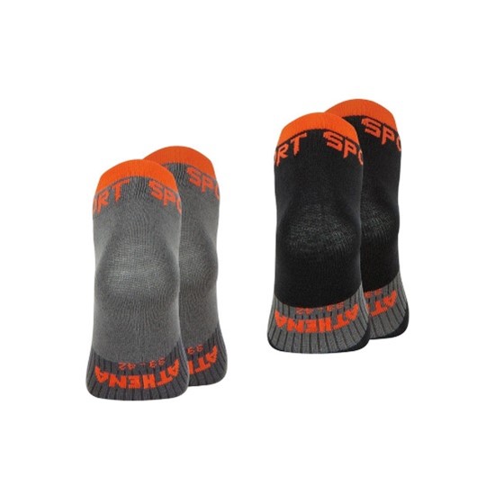SET OF 2 PAIRS OF MEN'S RUNNING ATHENA SOCKS